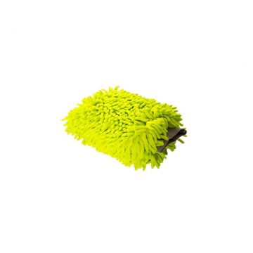 Microfiber green chenille wash mitt