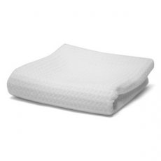 Mammoth All White Waffle Weave Glass Towel