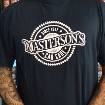 T-shirt Masterson’s Car Care M Bleu